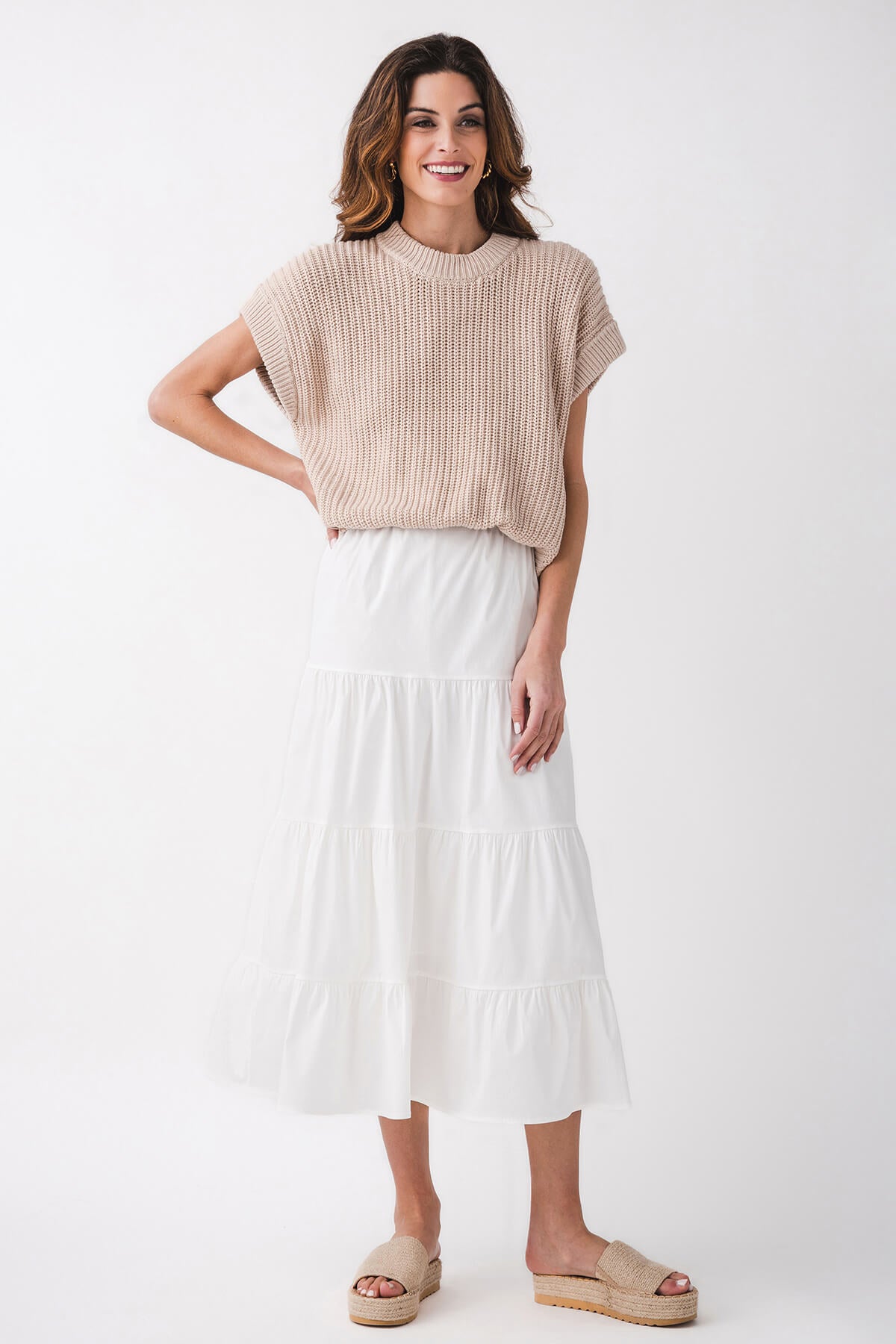 Elan 2fer Knit Midi Dress
