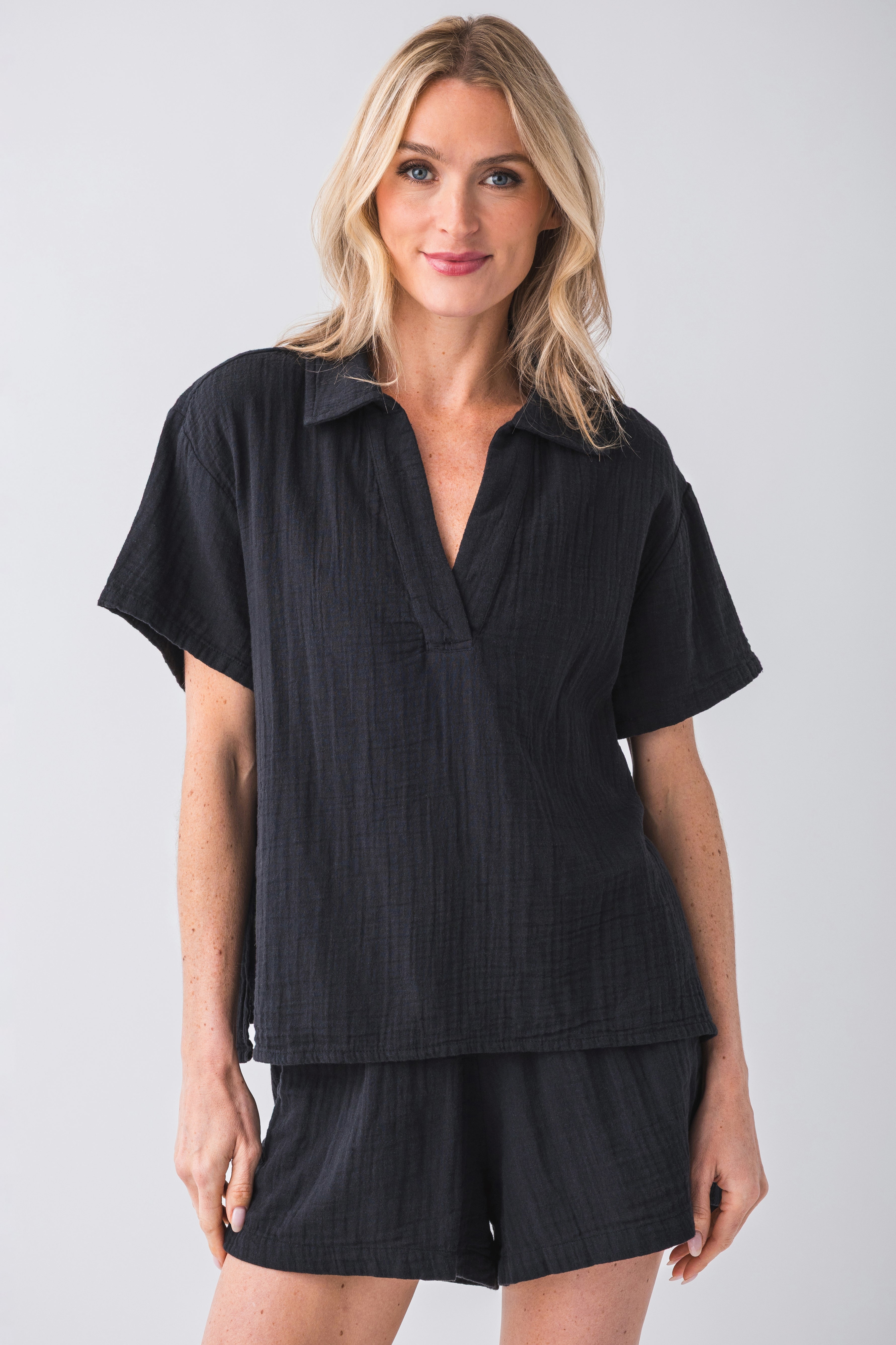 Elan Collared Top