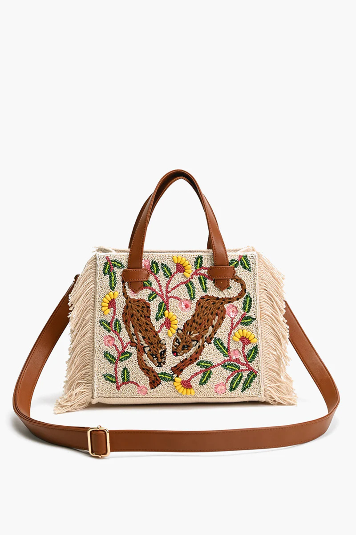 America & Beyond Temur Leopard Tote