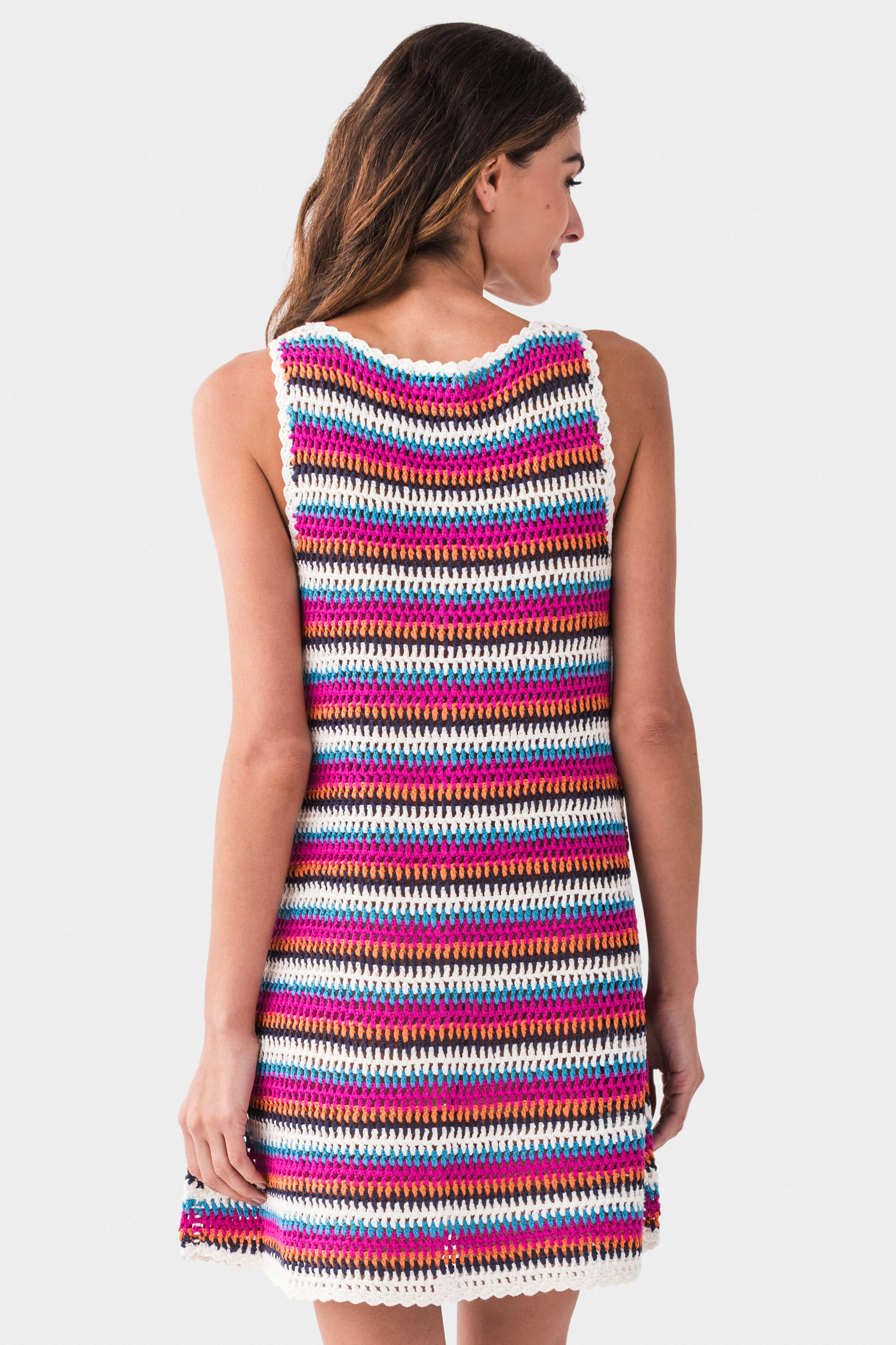 Lemon Tree Crochet Cover Up Dress