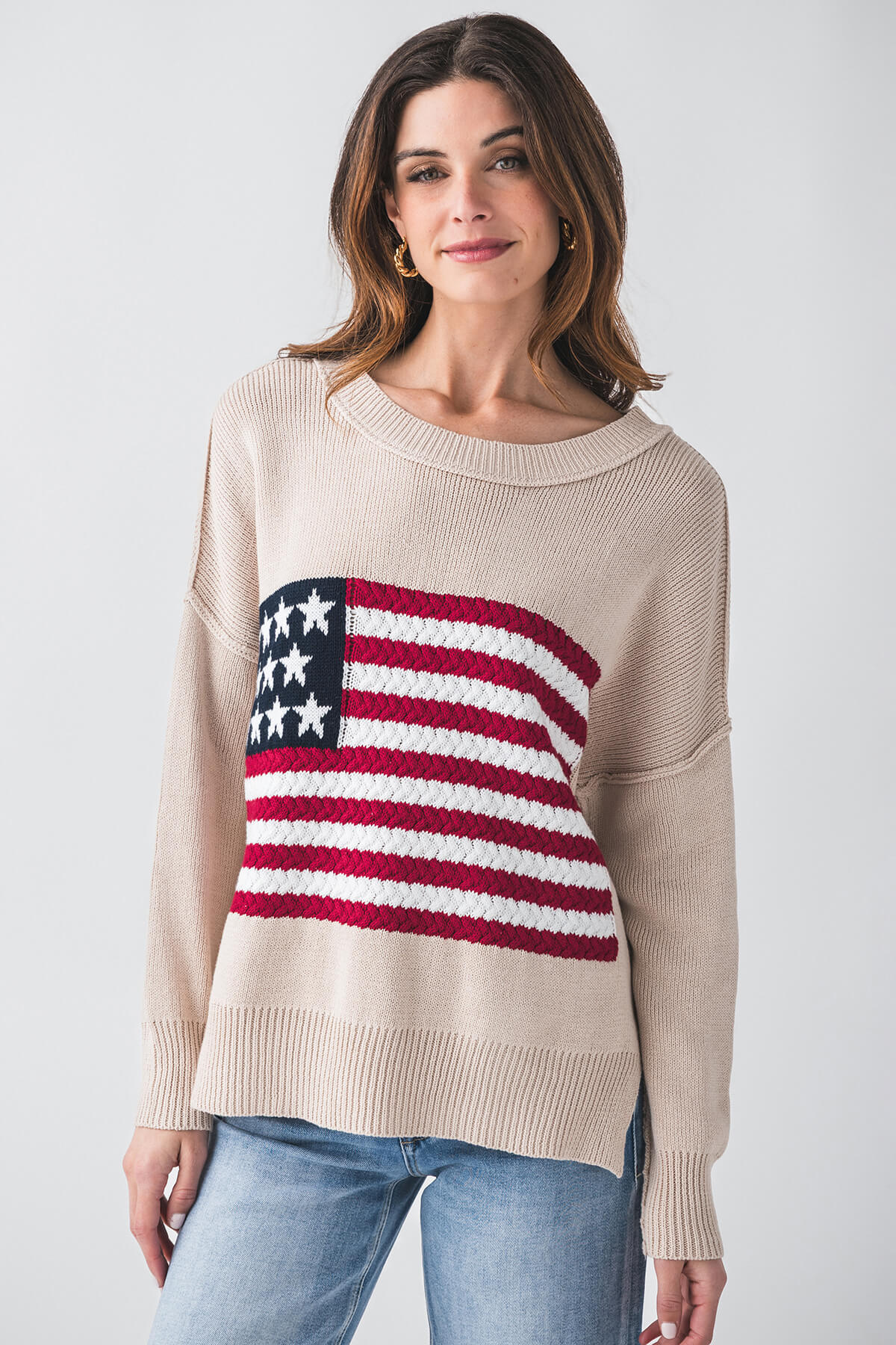 Miracle Crochet Flag Knit Sweater