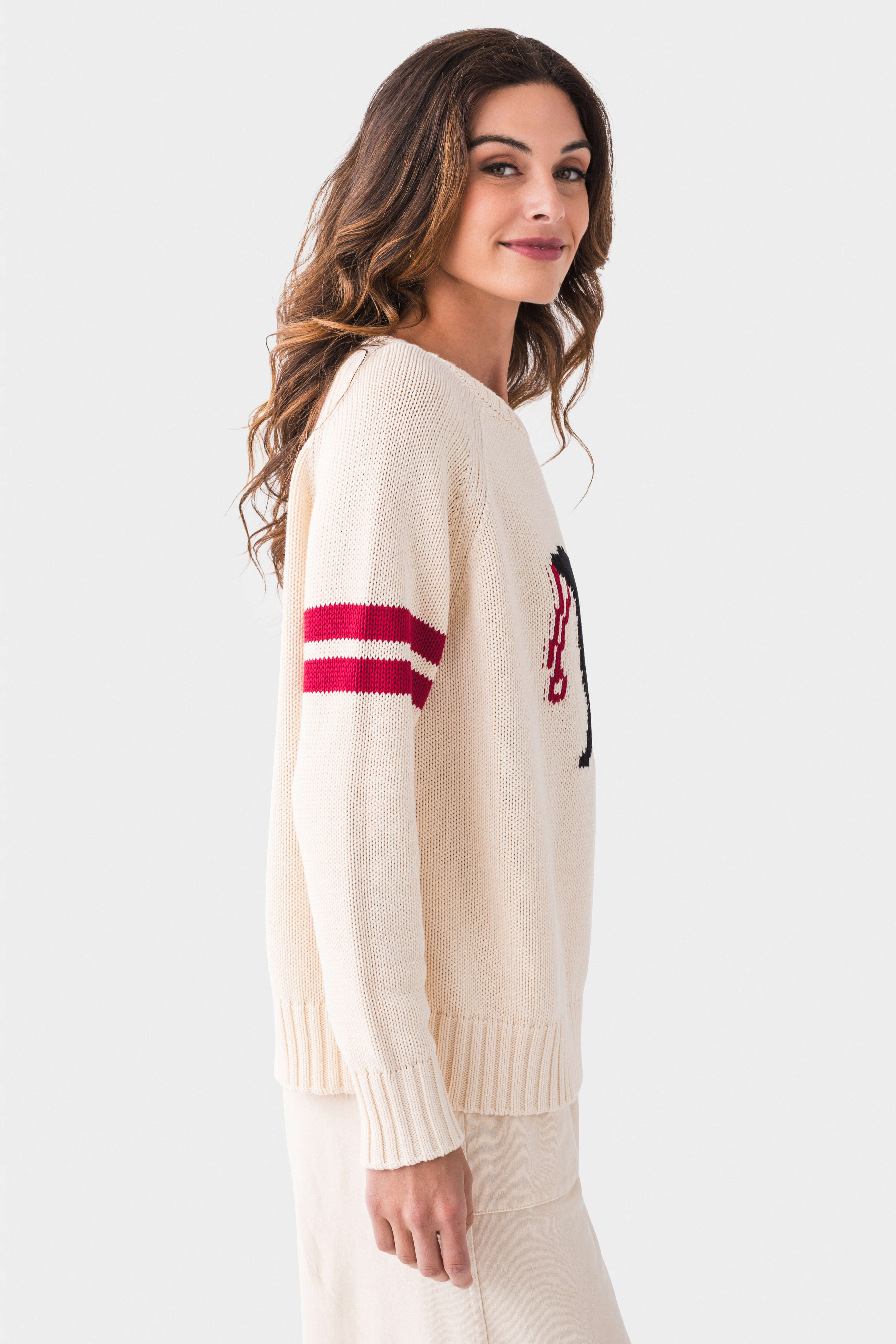 Pink Pineapple Black Dog Sweater