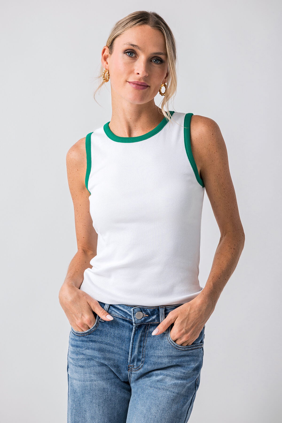 RD Style Maria Crew Neck Muscle Tank