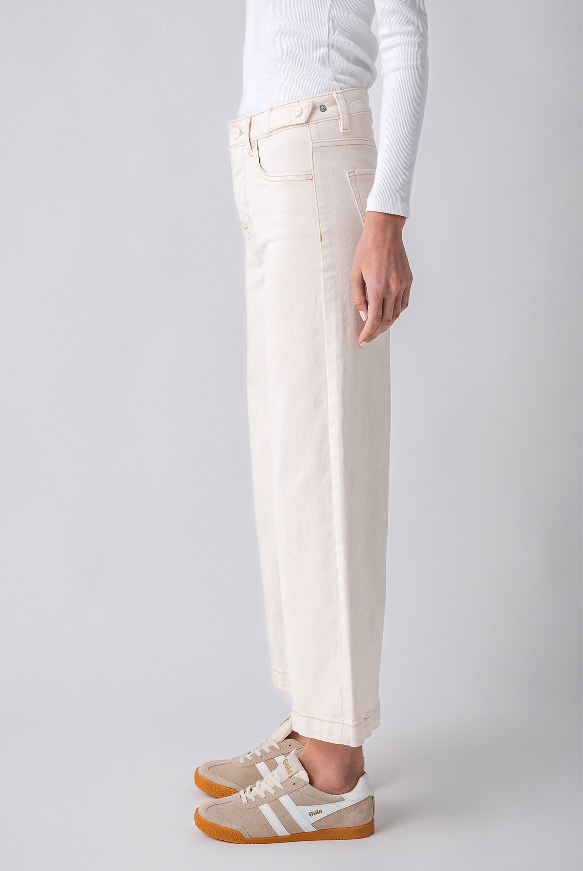 Risen Isla TC High Rise Adjustable WB Crop Wide Leg Pants