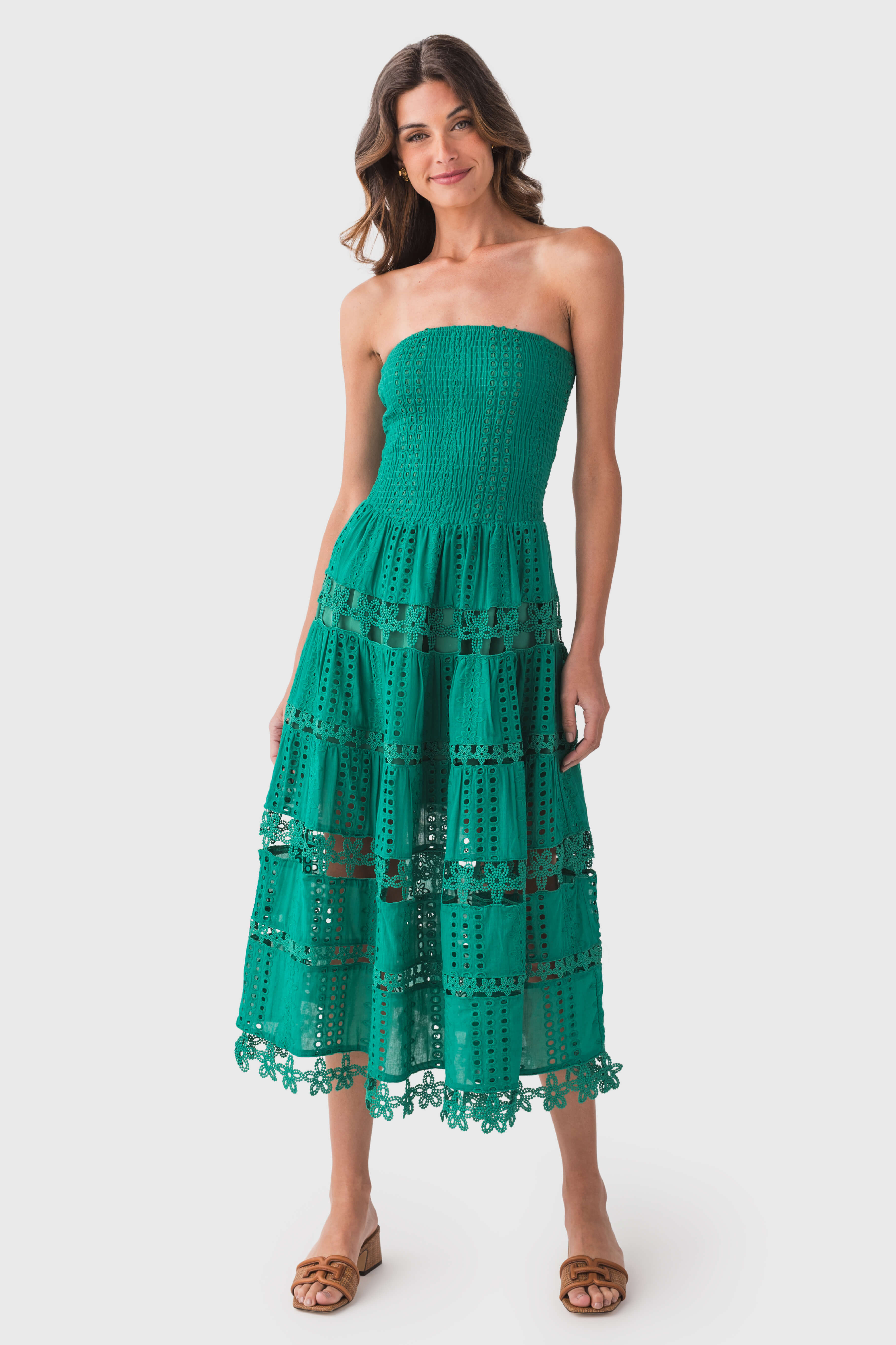Strut & Bolt Eyelet Lace Tube Dress