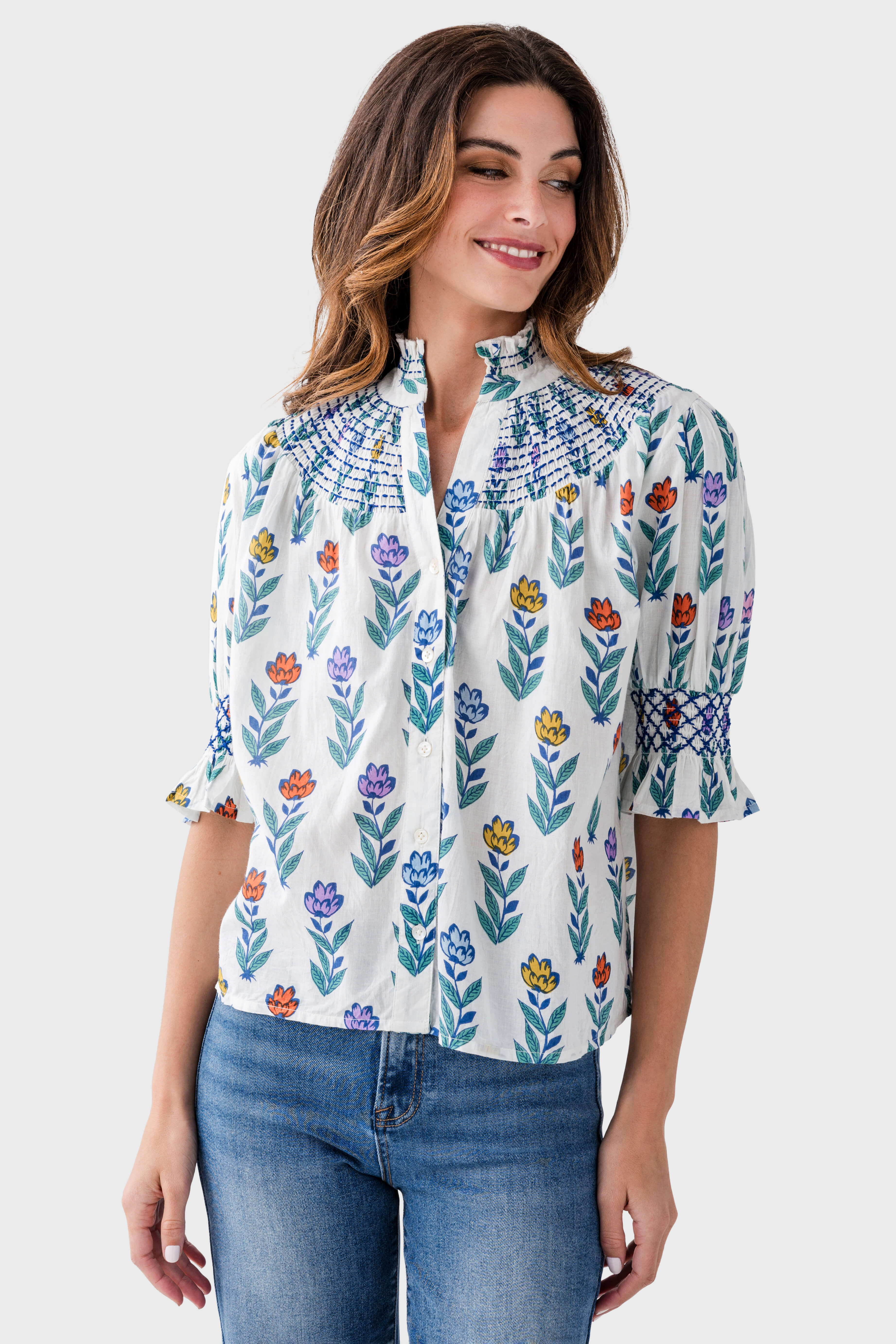 THML Tulip Print Top
