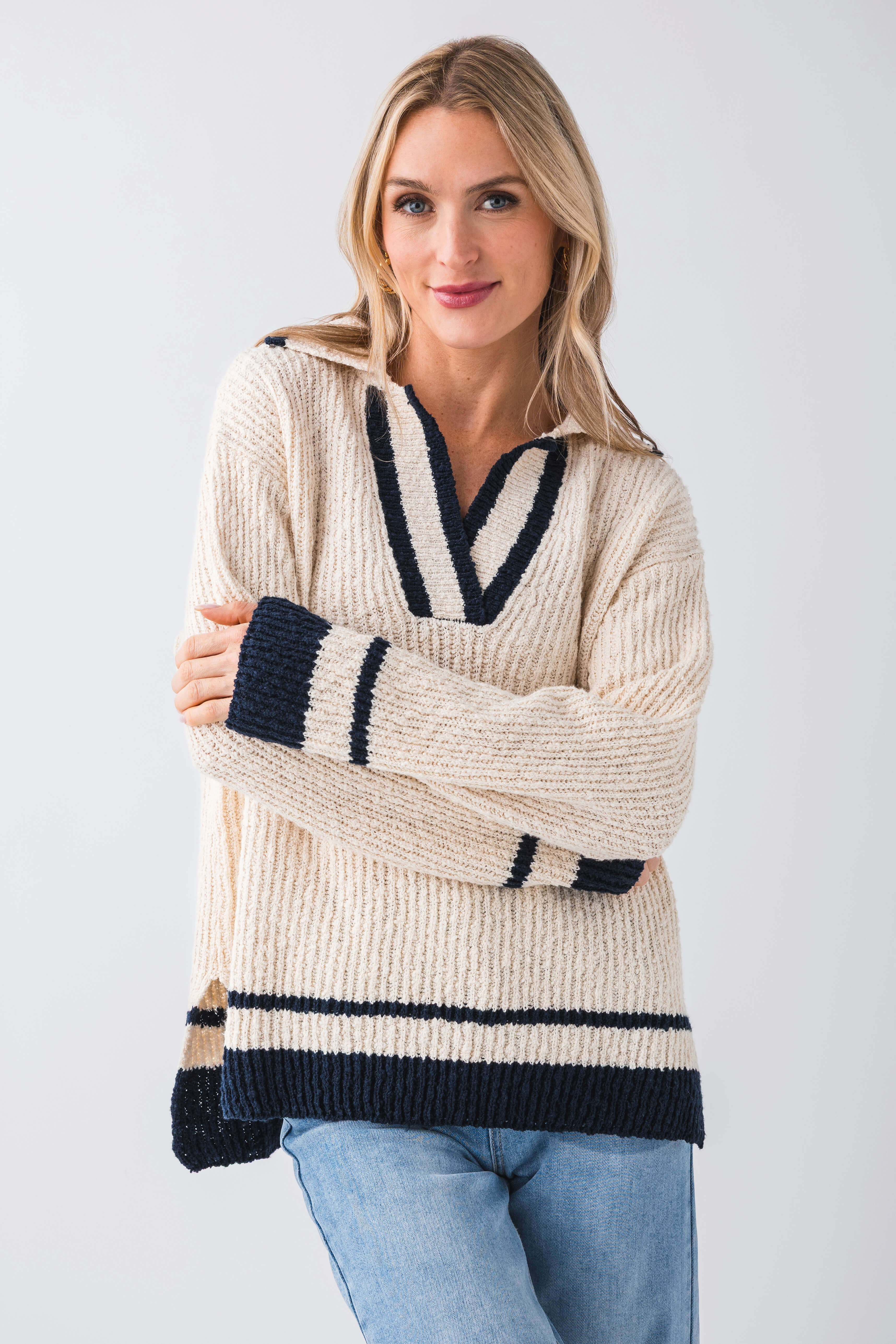 Z Supply Hammond Polo Sweater