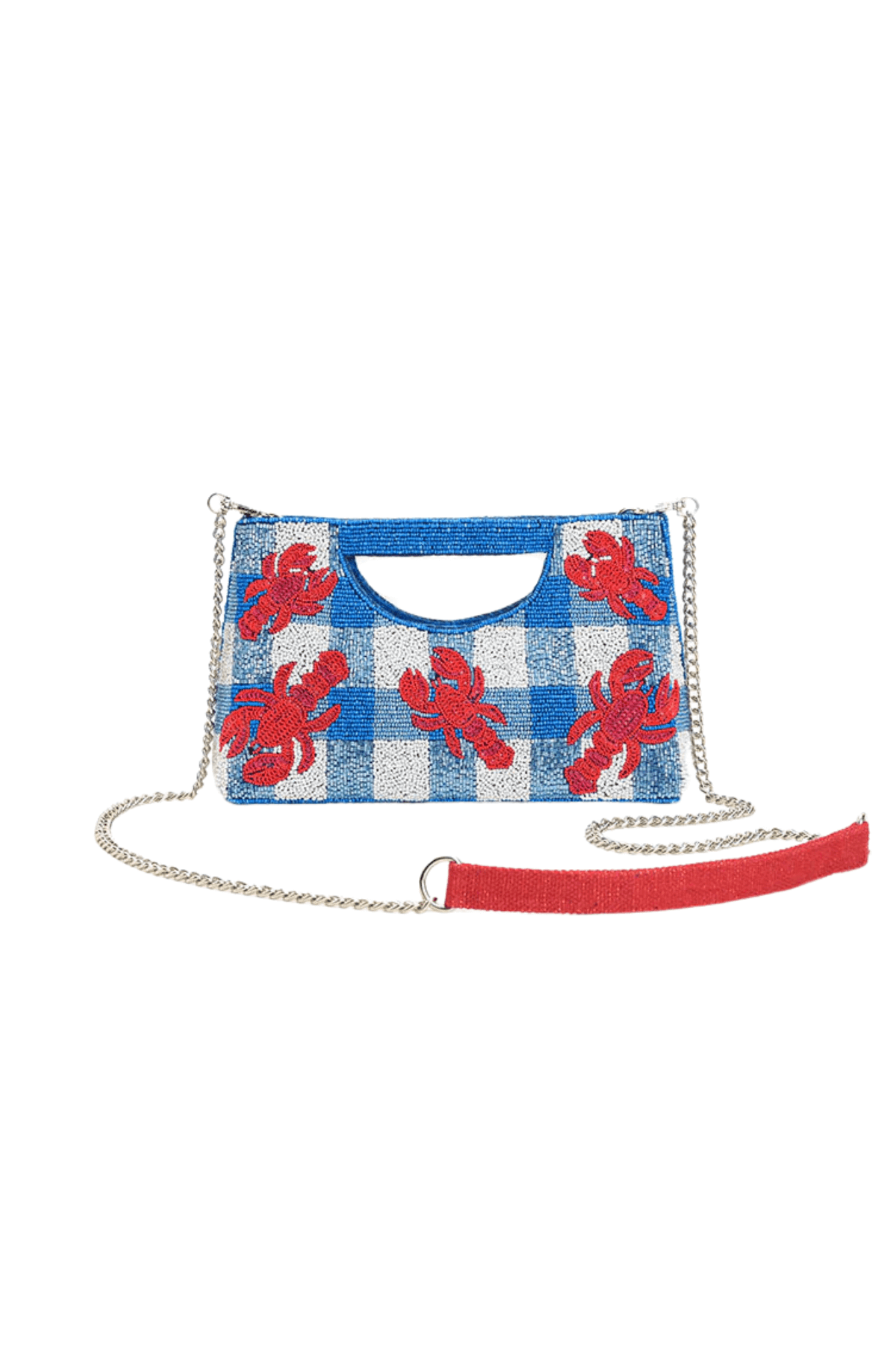 America & Beyond Coastal Claw Beaded Clutch