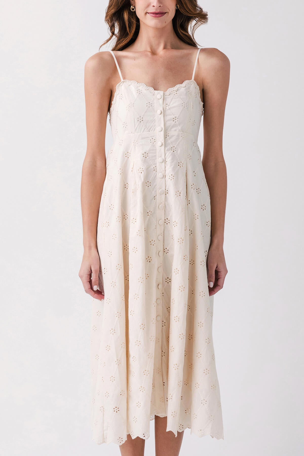 By Together Eyelet Button Up Dress