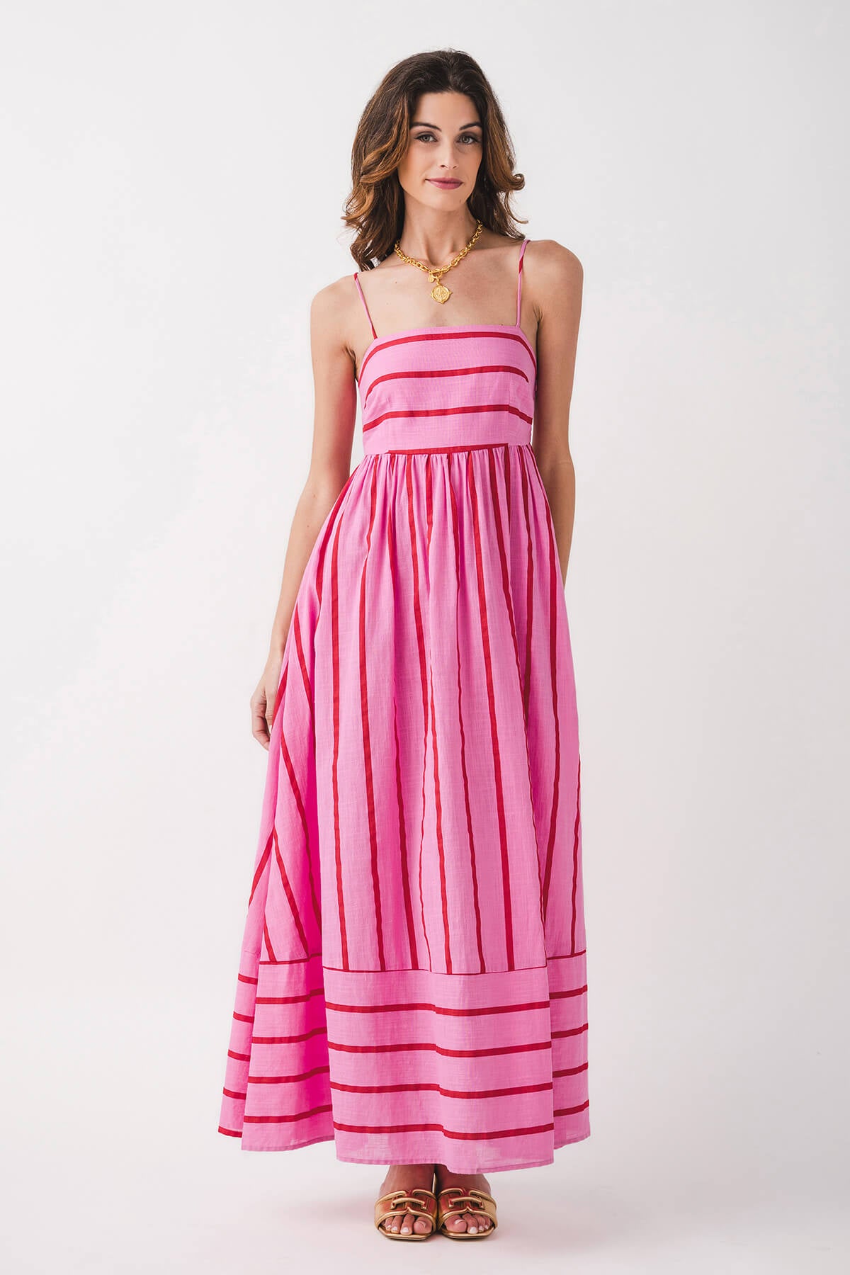 By Together Lynsey Striped Maxi Dress