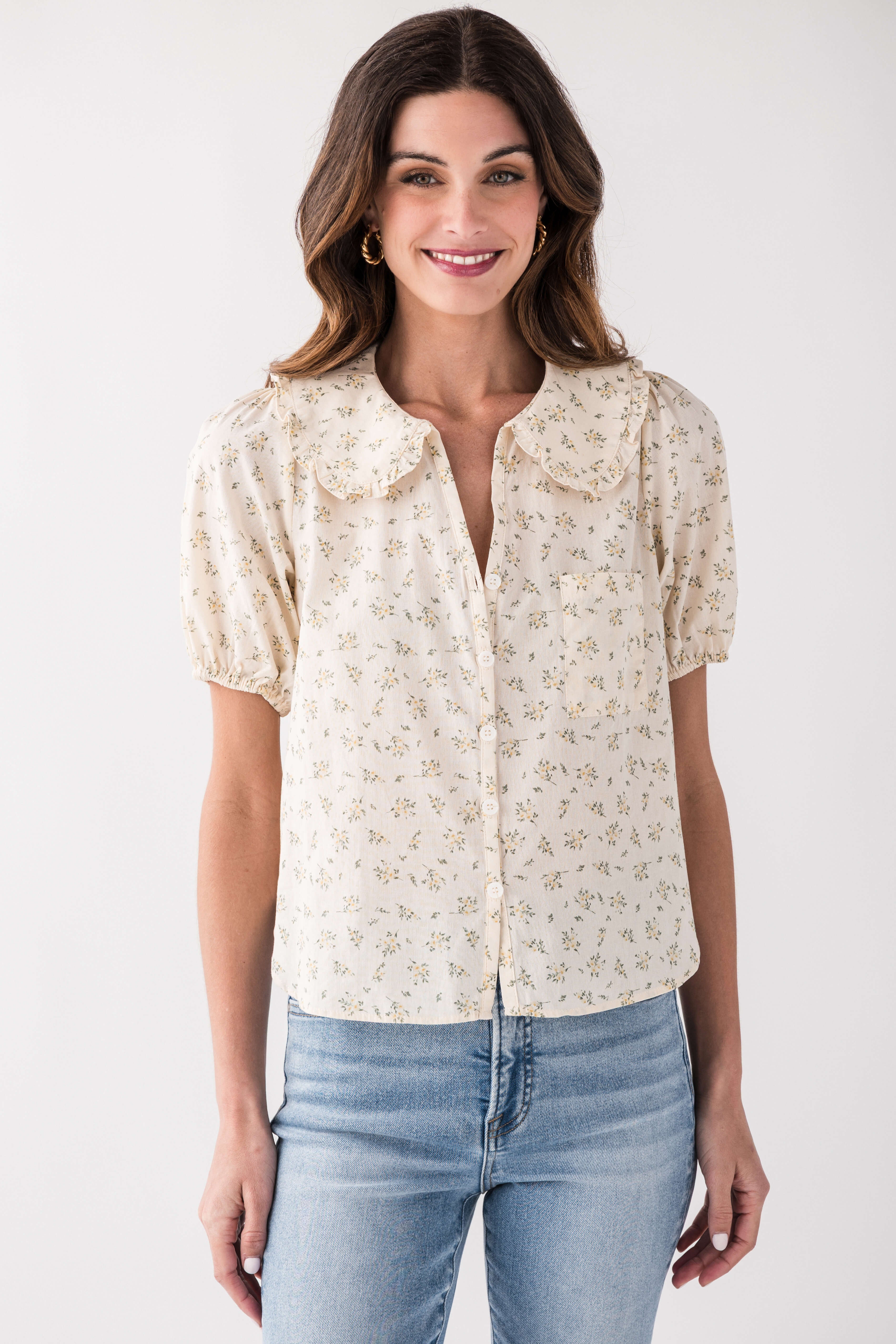 By Together Peter Pan Collar Top