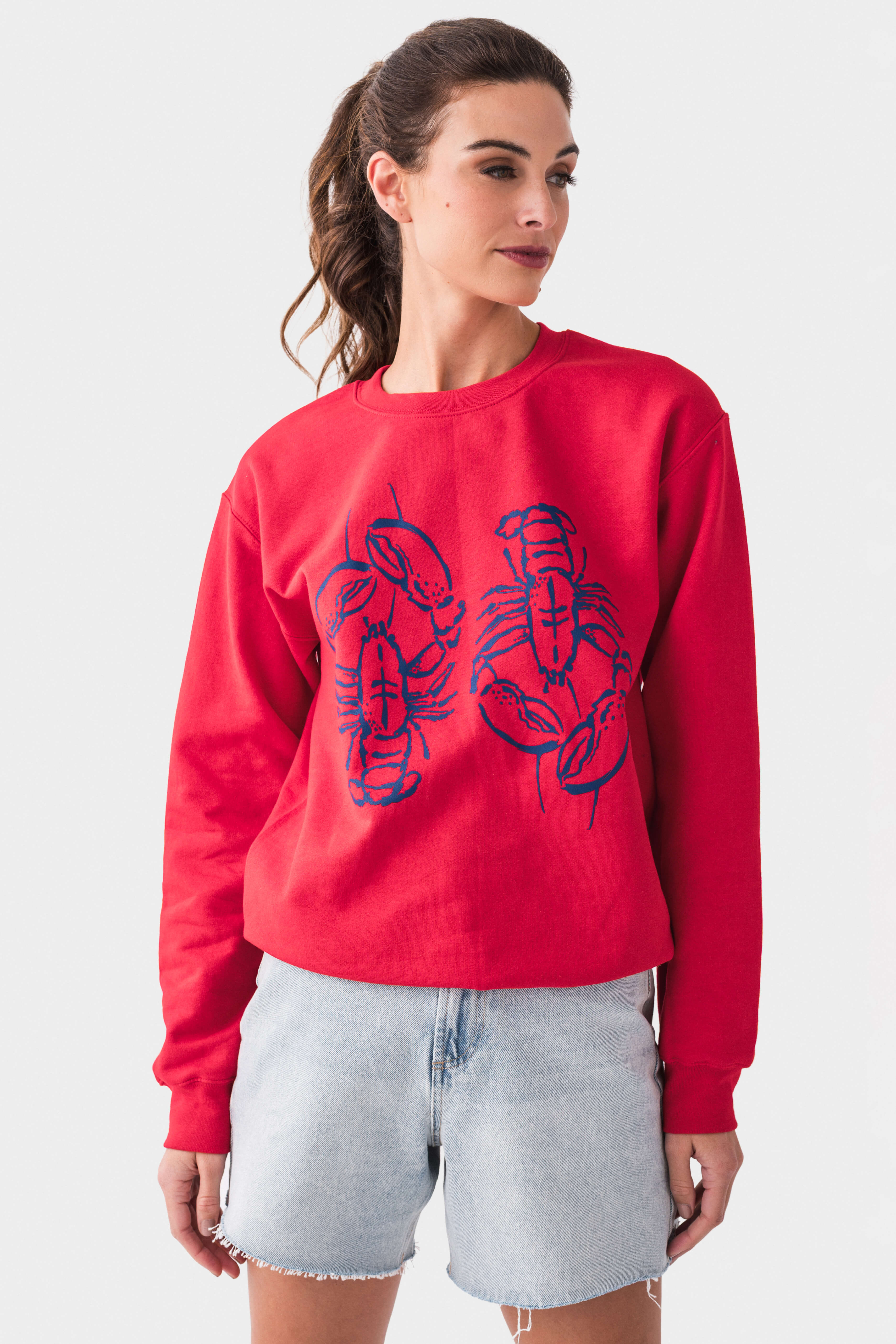 Coastal Aesthetic Lobster Sweatshirt