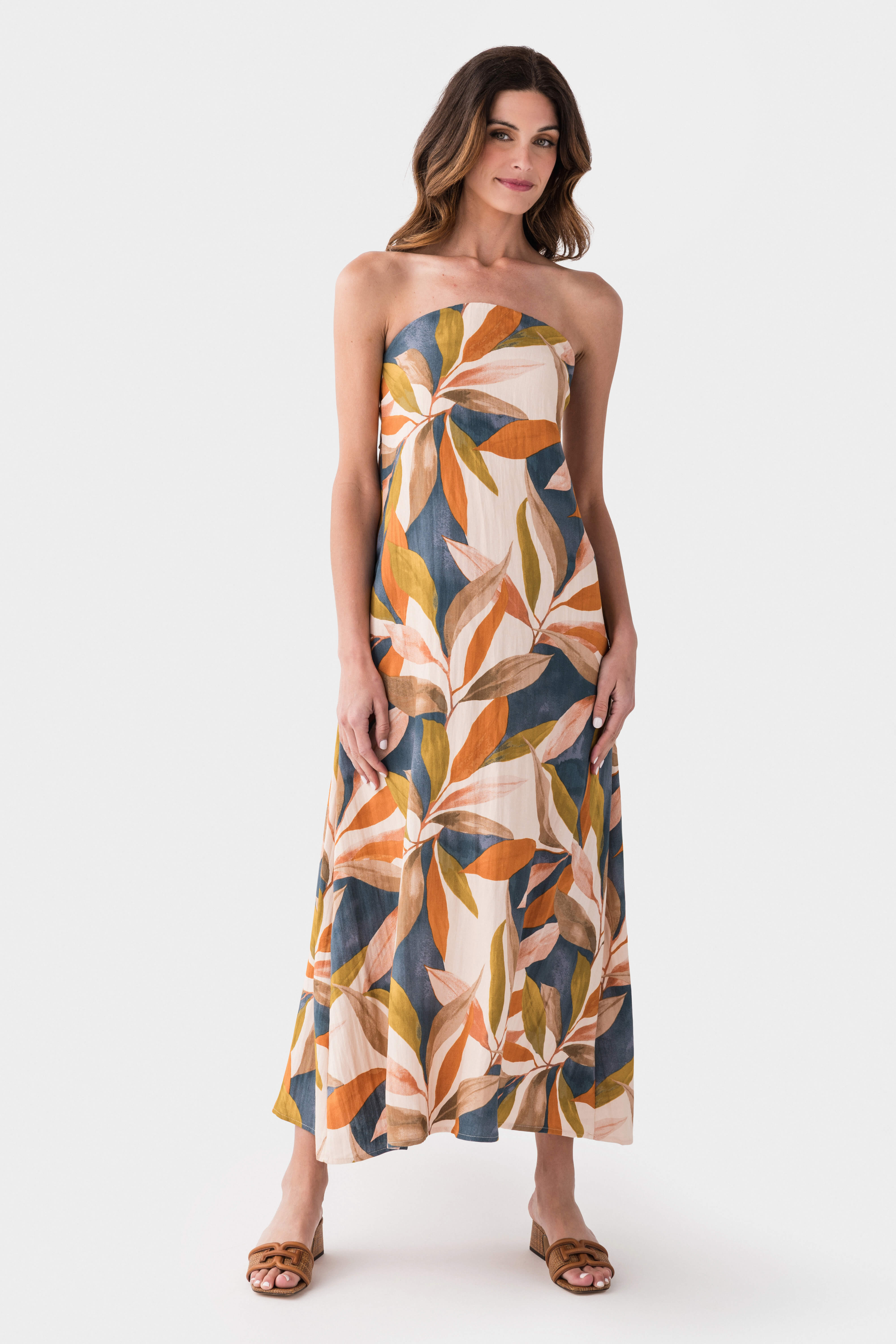 Dress Forum Destinations Tie Back Strapless Maxi
